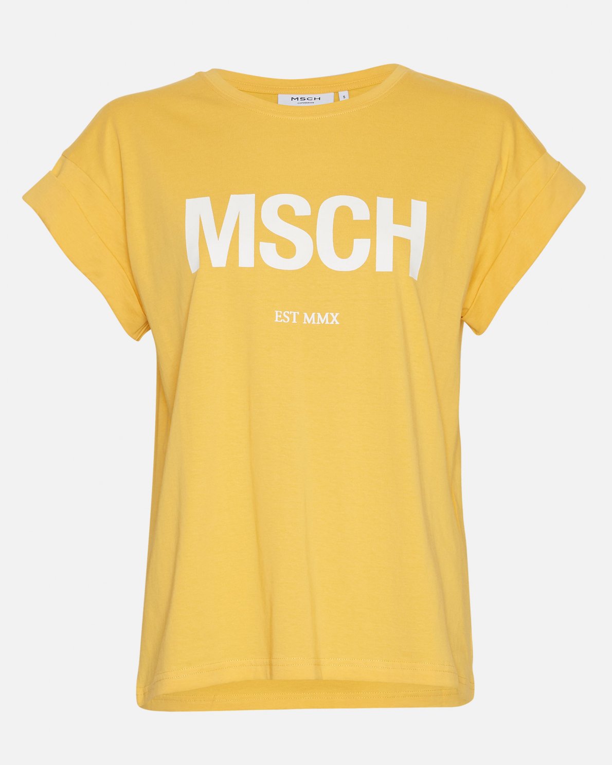 vergeten Manieren via alva organic t-shirt msch geel