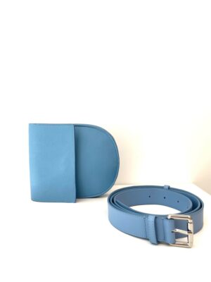 Alternative view of Beltbag | Riemtas XL | Blauw/Blue Gestructureerd – Mieke Dierckx