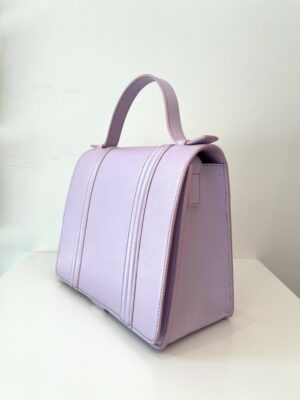 Alternative view of Mini Briefcase Doublé | Handtas | Lila Shimmer - Mieke Dierckx
