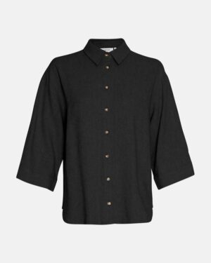 Jovene Ginia 3/4 shirt, black - MSCH Copenhagen