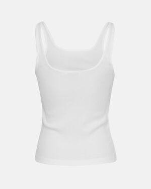 Alternative view of MSCHBetrina Rib Top | Bright White - MSCH Copenhagen