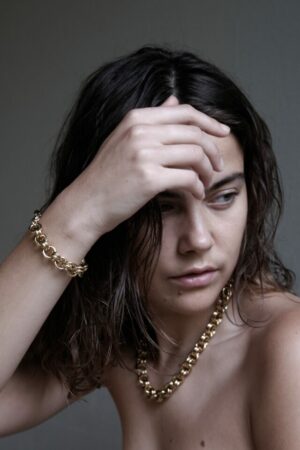 Alternative view of Maliën Bracelet | Gold plated, goud - Bandhu