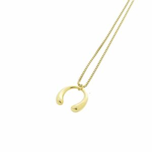 Alternative view of Melt Necklace | Gold plated, goud - Bandhu