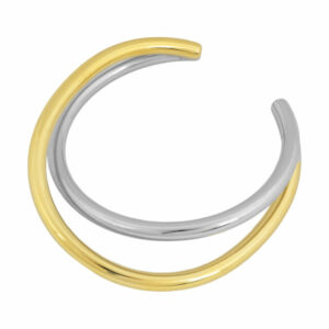 Alternative view of Twotone Bracelet | Silver/Gold plated, zilver/goud - Bandhu