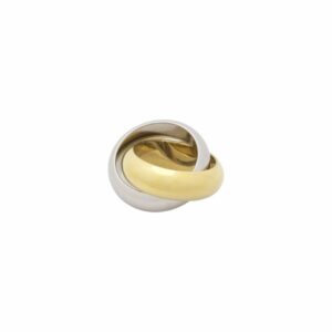 Alternative view of Better 2gether Ring | Silver/Gold plated, zilver/goud - Bandhu