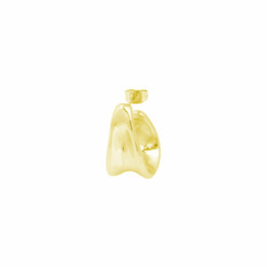 Alternative view of Dent Earrings | Gold plated, goud - Bandhu