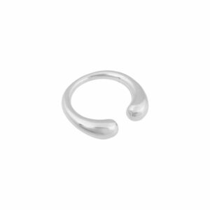 Alternative view of Melt Ring | Silver, zilver - Bandhu