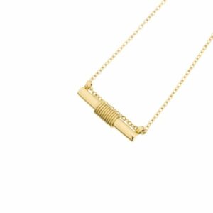 Alternative view of Spiral Necklace | Gold plated, goud - Bandhu