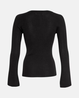 Alternative view of MSCHRigmor Avalina Rib Pullover | Black, zwart - MSCH Copenhagen