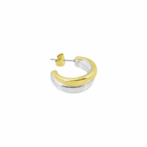 Alternative view of Better 2gether Earrings | Silver/Gold plated, zilver/goud - Bandhu