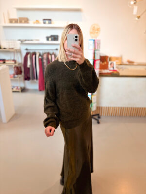 Alternative view of MSCHGustel Hope Pullover | Forest n mel, donkergroen - MSCH Copenhagen