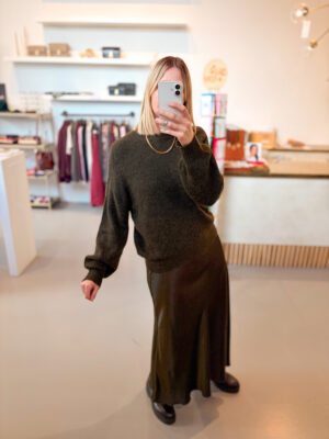 MSCHGustel Hope Pullover | Forest n mel, donkergroen - MSCH Copenhagen