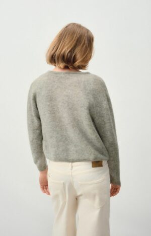 Alternative view of VITO19EE Vitow Cardigan | Grey, grijs | Maat S - American Vintage