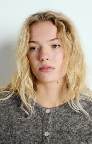 Alternative view of VITO19EE Vitow Cardigan | Acier chine, donkergrijs- American Vintage