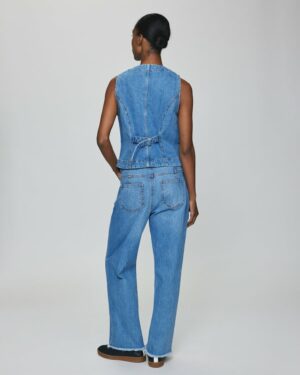 Alternative view of MSCHEli Ada Straight Ankle Jeans | Mid Blue Wash - MSCH Copenhagen
