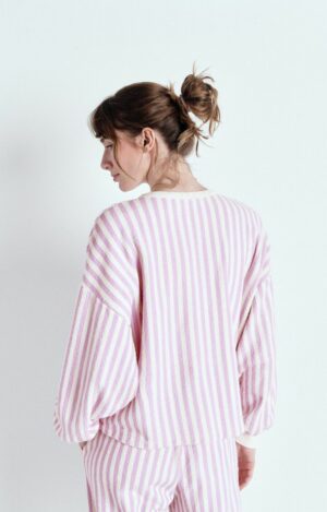 Alternative view of BOBY03AIE Sweater Bobypark | Lila strepen - American Vintage