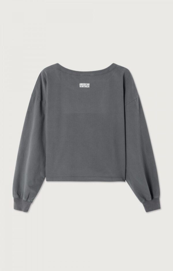 FAZY Shirt | Donkergrijs - American Vintage - Afbeelding 2