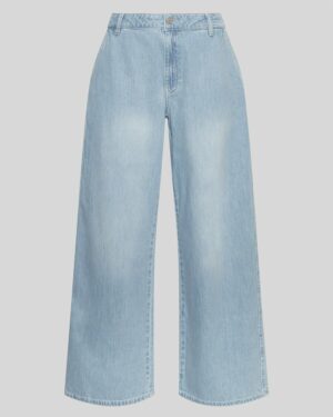 Alternative view of MSCHIngrid Lis Wide Jeans | Light Blue Wash - MSCH Copenhagen