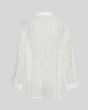 Alternative view of MSCHIdris Shirt | Egret - MSCH Copenhagen