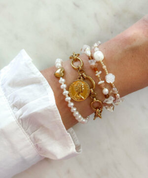 Alternative view of Tiny Love Bracelet - Le Veer Jewelry