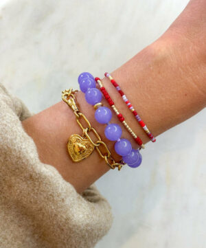 Alternative view of Ruby Romance Bracelet - Le Veer Jewelry