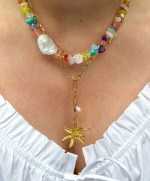 Alternative view of Iconic Glow Necklace - Le Veer Jewelry