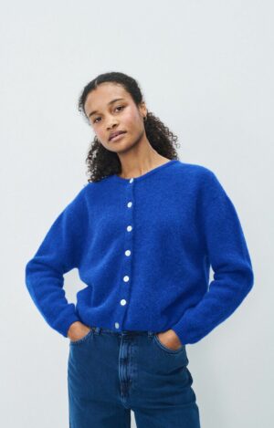 VITO19EH Vitow Cardigan | Bleu Royal - American Vintage