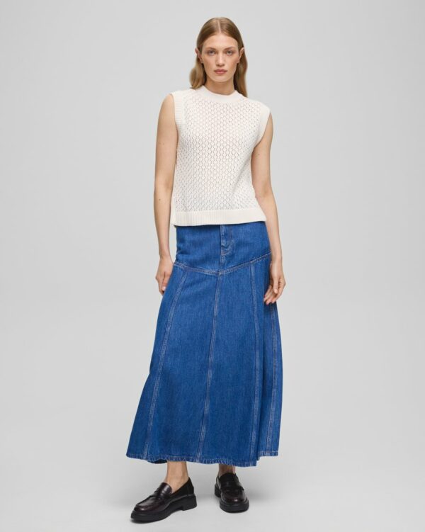 MSCHLaurentine Rue HW Skirt | Mid Blue Wash - MSCH Copenhagen - Afbeelding 3
