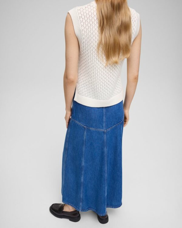 MSCHLaurentine Rue HW Skirt | Mid Blue Wash - MSCH Copenhagen - Afbeelding 4