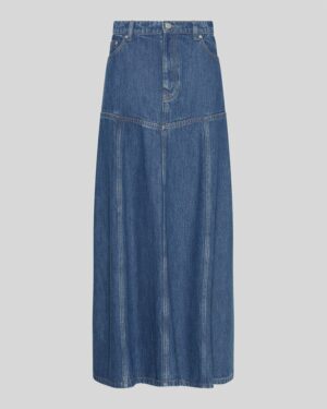 MSCHLaurentine Rue HW Skirt | Mid Blue Wash - MSCH Copenhagen