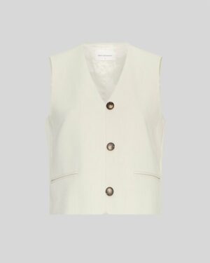 MSCHRosina Michelle Short Waistcoat| Fog Mel - MSCH Copenhagen
