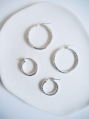 Glow L Earring | Silver - Bobby Rose Jewelry