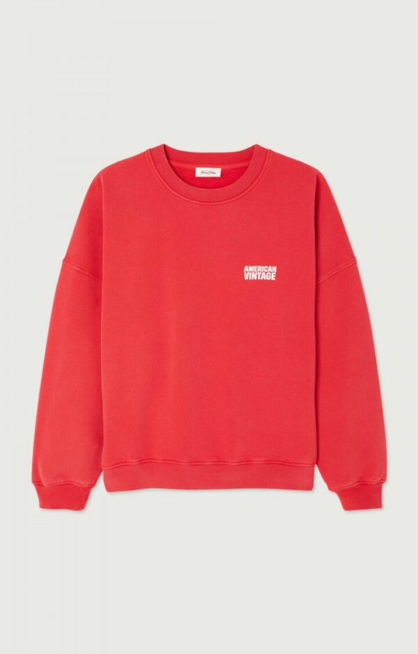 PLI03CH Sweater Plizzy | Rood Vintage - American Vintage