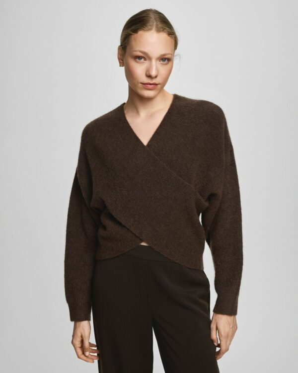 MSCHZinelle Hope Wrap Pullover | Slate Black - MSCH Copenhagen - Afbeelding 3