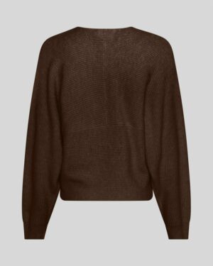 Alternative view of MSCHZinelle Hope Wrap Pullover | Slate Black - MSCH Copenhagen