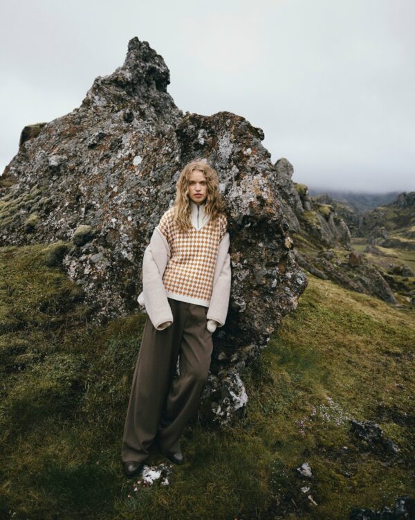 MSCHAmaria Zip Pullover | Egret/Spice - MSCH Copenhagen - Afbeelding 5