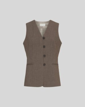 MSCHRosina Michelle Waistcoat | Slate Black - MSCH Copenhagen