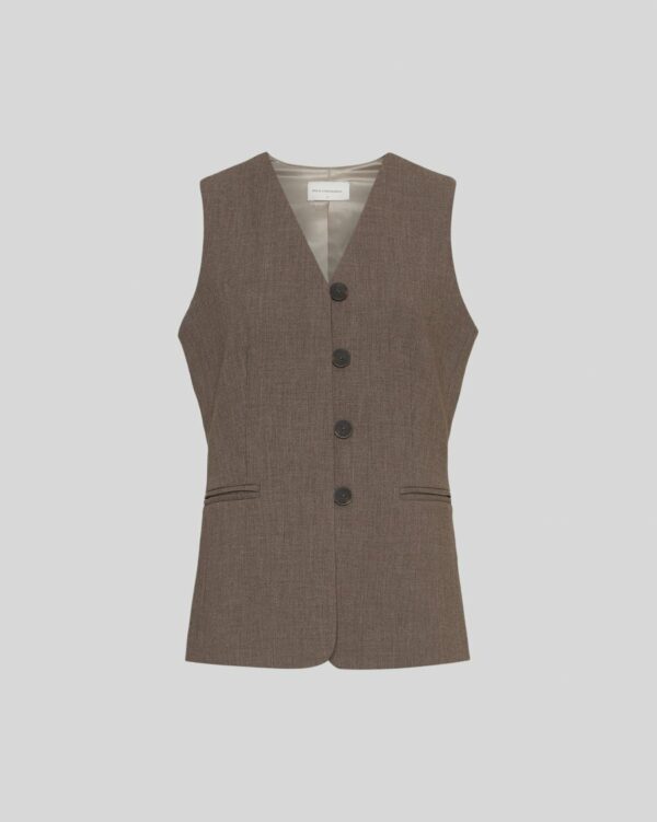 MSCHRosina Michelle Waistcoat | Slate Black - MSCH Copenhagen