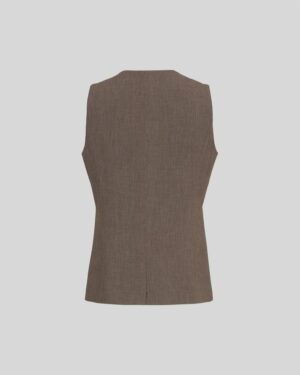 Alternative view of MSCHRosina Michelle Waistcoat | Slate Black - MSCH Copenhagen