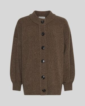 MSCHLissi Knit Jacket | Slate Black - MSCH Copenhagen
