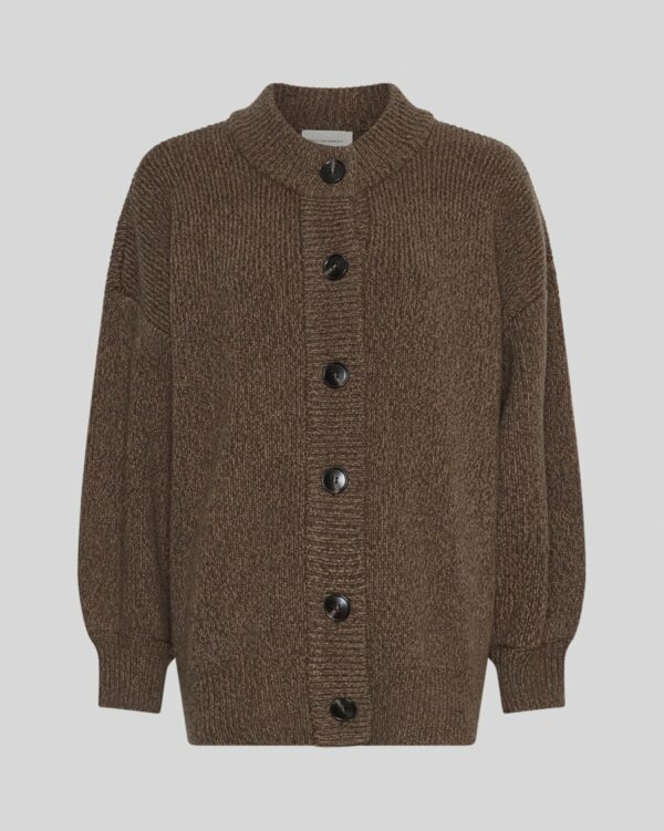 MSCHLissi Knit Jacket | Slate Black - MSCH Copenhagen