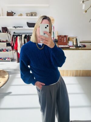 MSCHJin Nenaya Zip Cardigan | Sodalite Blue - MSCH Copenhagen