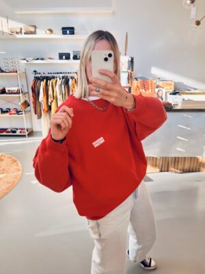 PLI03CH Sweater Plizzy | Rood Vintage - American Vintage