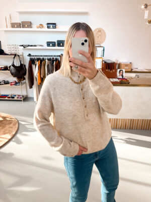 MSCHMilania Hope Pullover | Oatmeal Melange - MSCH Copenhagen