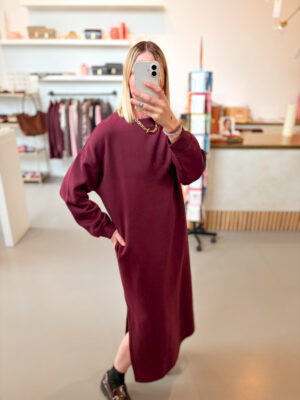 Alternative view of SLFGia Ankle Dress | Fig - Selected Femme