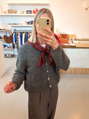 VITO19EE Vitow Cardigan | Acier chine, donkergrijs- American Vintage