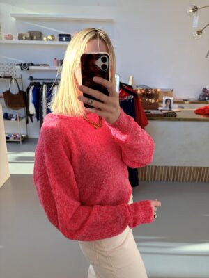 NUGGY Knit | Fluo Strawberry Melange - American Vintage