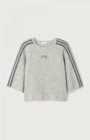 Alternative view of VITOW Knit | Light Grey Melange - American Vintage