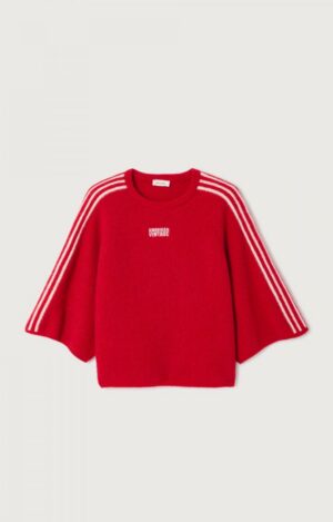 Alternative view of VITOW Knit | Red Melange - American Vintage