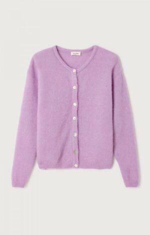 Alternative view of Vitow Cardigan | Lavender Melange - American Vintage